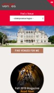 How uniquevenues.com looks like on a mobile device such as an iPhone.