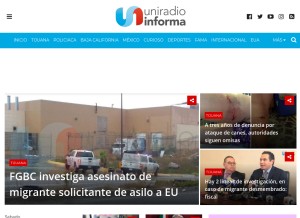 How uniradioinforma.com looks like on a tablet such as an iPad.