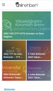 How unirehberi.com looks like on a mobile device such as an iPhone.