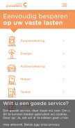 How unitedconsumers.com looks like on a mobile device such as an iPhone.