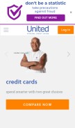 How unitedfcu.com looks like on a mobile device such as an iPhone.