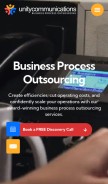 How unity-connect.com looks like on a mobile device such as an iPhone.