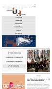 How univ-lehavre.fr looks like on a mobile device such as an iPhone.