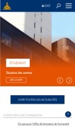 How univ-paris1.fr looks like on a mobile device such as an iPhone.