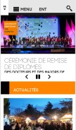 How univ-perp.fr looks like on a mobile device such as an iPhone.