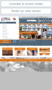 How univ-rouen.fr looks like on a mobile device such as an iPhone.