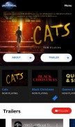 How universalpictures.com looks like on a mobile device such as an iPhone.