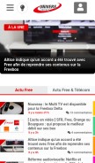 How universfreebox.com looks like on a mobile device such as an iPhone.