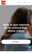 How universidadeuropea.es looks like on a mobile device such as an iPhone.