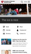 How unmc.edu looks like on a mobile device such as an iPhone.