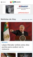 How unotv.com looks like on a mobile device such as an iPhone.
