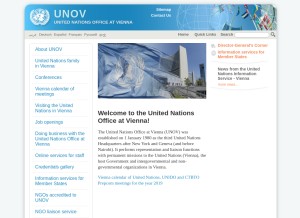How unov.org looks like on a tablet such as an iPad.