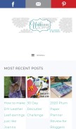 How unskinnyboppy.com looks like on a mobile device such as an iPhone.