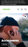 How unspeakable.co looks like on a mobile device such as an iPhone.