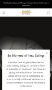 How unwindintime.com looks like on a mobile device such as an iPhone.