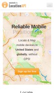 How unwiredlabs.com looks like on a mobile device such as an iPhone.