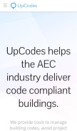 How up.codes looks like on a mobile device such as an iPhone.