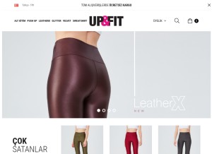 How upandfit.com looks like on a tablet such as an iPad.