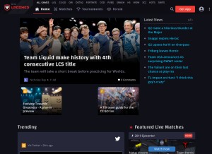 How upcomer.com looks like on a tablet such as an iPad.