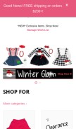 How uponabowtique.com looks like on a mobile device such as an iPhone.