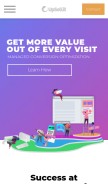How upsellit.com looks like on a mobile device such as an iPhone.