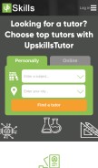How upskillstutor.com.ng looks like on a mobile device such as an iPhone.