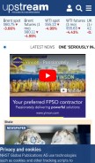 How upstreamonline.com looks like on a mobile device such as an iPhone.