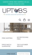How uptubs.com looks like on a mobile device such as an iPhone.