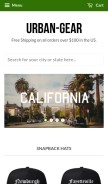 How urban-gear.com looks like on a mobile device such as an iPhone.