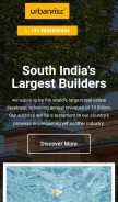 How urbanriseproject.co.in looks like on a mobile device such as an iPhone.