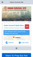 How urbansurvivalsite.com looks like on a mobile device such as an iPhone.
