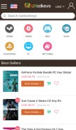 How urcdkeys.com looks like on a mobile device such as an iPhone.