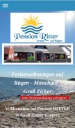 How urlaub-pension-ritter.de looks like on a mobile device such as an iPhone.