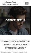How urloffice.com looks like on a mobile device such as an iPhone.
