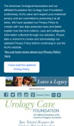 How urologyhealth.org looks like on a mobile device such as an iPhone.