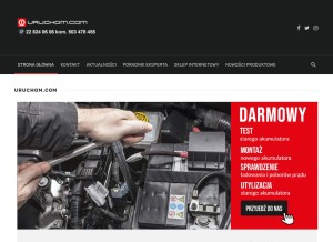 How uruchom.com looks like on a tablet such as an iPad.