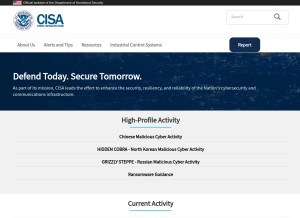 How us-cert.gov looks like on a tablet such as an iPad.