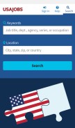How usajobs.gov looks like on a mobile device such as an iPhone.