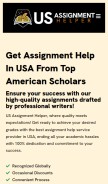 How usassignmenthelper.com looks like on a mobile device such as an iPhone.