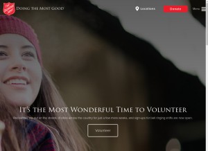 How usawest.org looks like on a tablet such as an iPad.