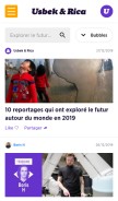 How usbeketrica.com looks like on a mobile device such as an iPhone.
