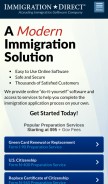 How uscitizenship.info looks like on a mobile device such as an iPhone.