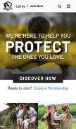 How usconcealedcarry.com looks like on a mobile device such as an iPhone.