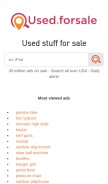 How used.forsale looks like on a mobile device such as an iPhone.