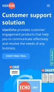 How userecho.com looks like on a mobile device such as an iPhone.