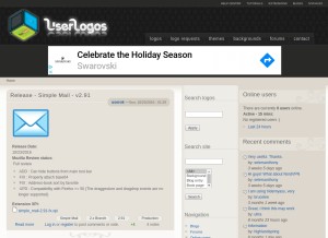 How userlogos.org looks like on a tablet such as an iPad.