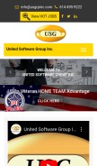 How usgrpinc.com looks like on a mobile device such as an iPhone.