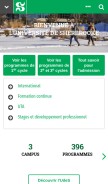 How usherbrooke.ca looks like on a mobile device such as an iPhone.