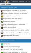 How usinages.com looks like on a mobile device such as an iPhone.