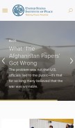 How usip.org looks like on a mobile device such as an iPhone.